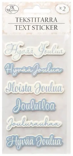 [9030] Text sticker Joulutekstit sininen 2 sheets
