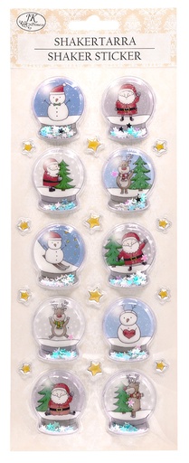 [9150] Shaker sticker Snow globes