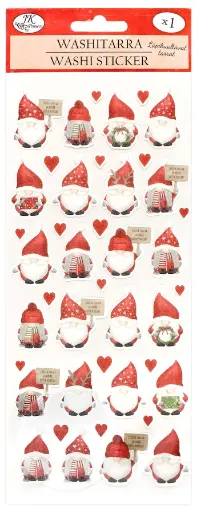 [9170] Washi sticker long Santa couple