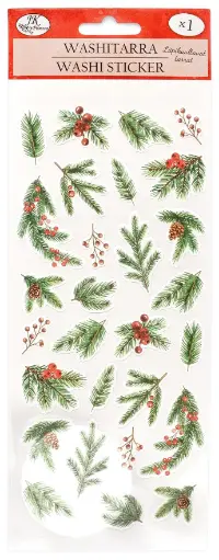 [9171] Washi sticker long Twigs and berries