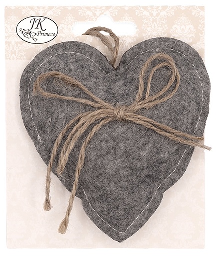 [9875] Huopakoriste Sydän harmaa