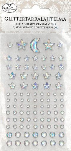 [2497] Rhinestone sticker assortment motifs clear