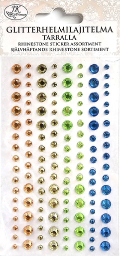 [2503] Rhinestone sticker assortment yellow/green