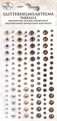 [2504] Rhinestone sticker assortment natural