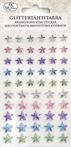 [2506] Rhinestone sticker Star pastel