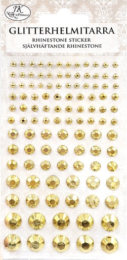 [2511] Rhinestone sticker gold