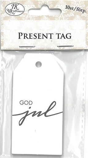 [2599] Gift tag God jul 10pcs