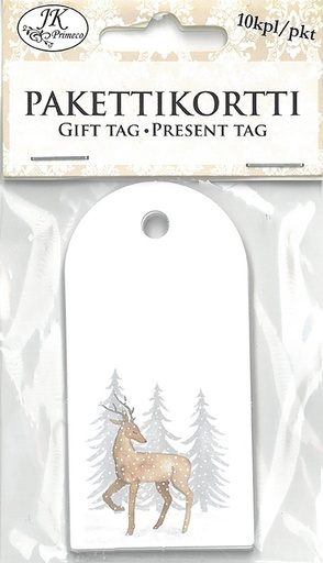 [2601] Gift tag Winter forest 10pcs
