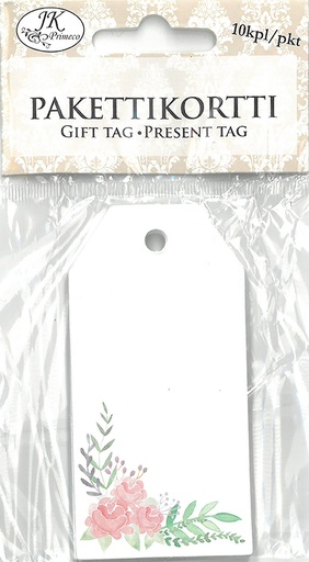 [2602] Gift tag Flora 10pcs