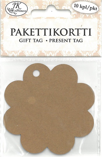 [2607] Gift tag Gingerbread 10pcs