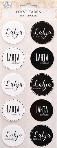 [2636] Text sticker Lahja Sinulle