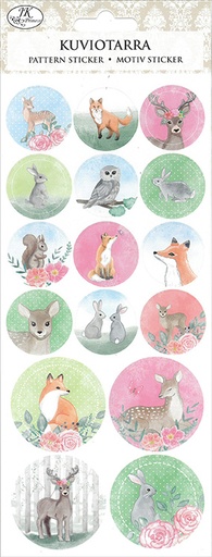 [2654] Pattern sticker Animals