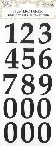 [2671] Number sticker medium 2 sheets