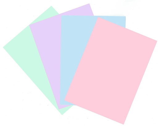 [1081] Color paper assortment A4 pastel 40pcs