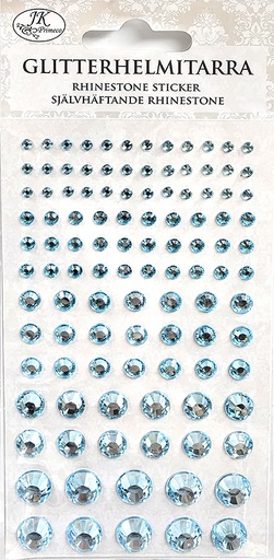 [1303] Rhinestone sticker light blue