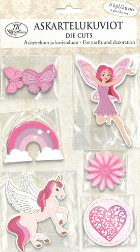 [1576] Die cuts lilac/pink    
