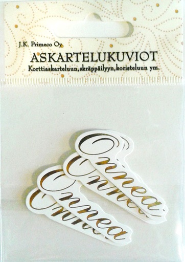 [1769] Die cuts Onnea kulta 6pcs