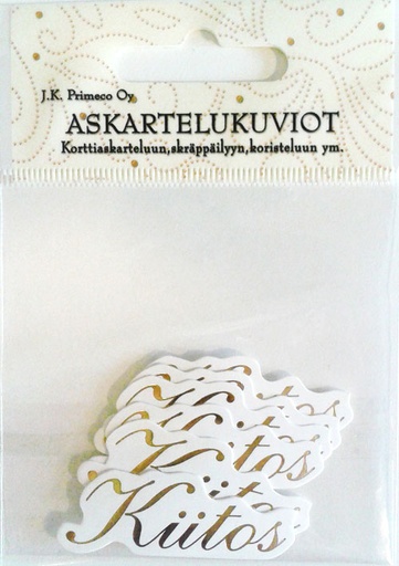 [1770] Die cuts Kiitos kulta 6pcs