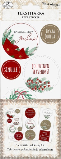 [2699] Text sticker iso Havut ja marjat 3 sheets