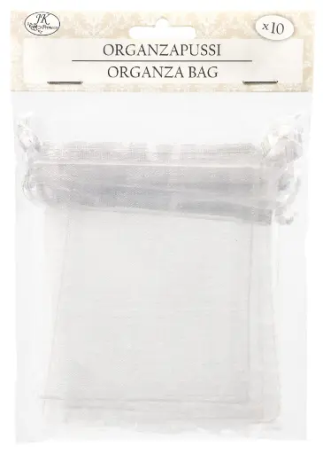 [2814] Organza bag 8 x 10cm white 10pcs