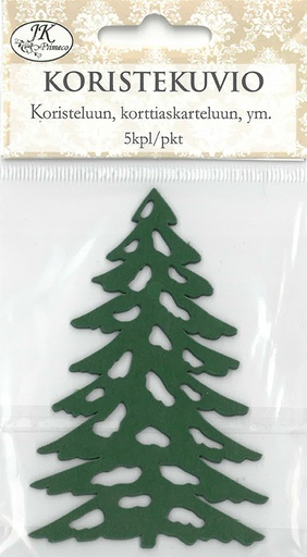 [2872] Decorative die cut Spruce 2 green 5pcs