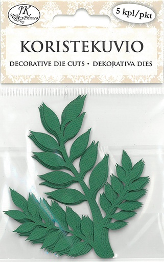 [2873] Decorative die cut Twig big green 5pcs