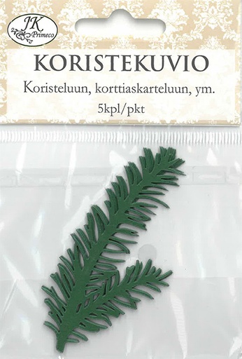 [2886] Decorative die cut Branch green 5pcs