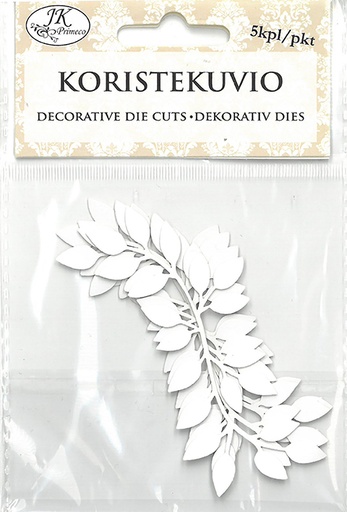 [2889] Decorative die cut Twig white 5pcs