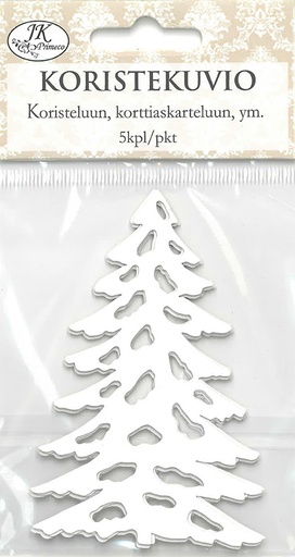 [2894] Decorative die cut Spruce 2 white 5pcs