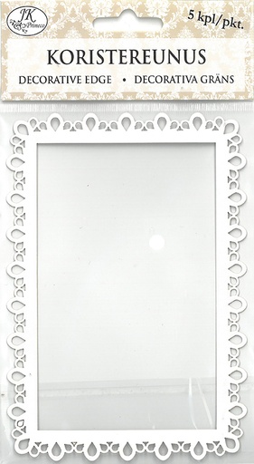 [2922] Decorative edge Lace white 5pcs