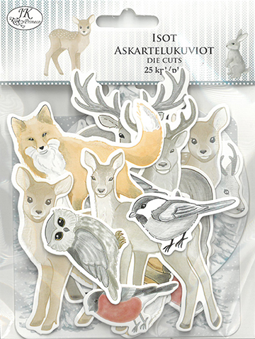 [2933] Big die cuts Winter forest 25pcs