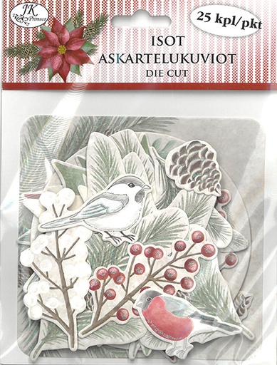 [2934] Isot askartelukuviot Havut ja marjat 25kpl