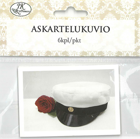 [2947] Die cuts Graduation cap and rose 6pcs