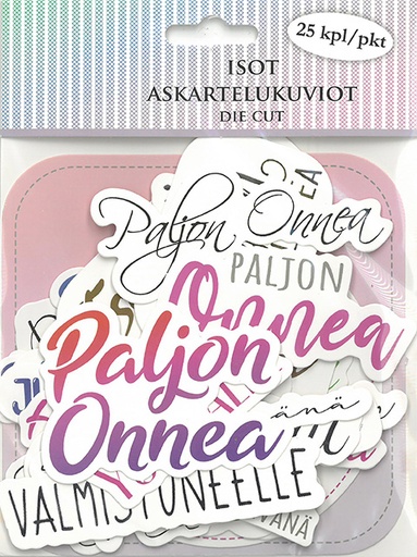 [3019] Big die cuts Tekstilajitelma 25pcs