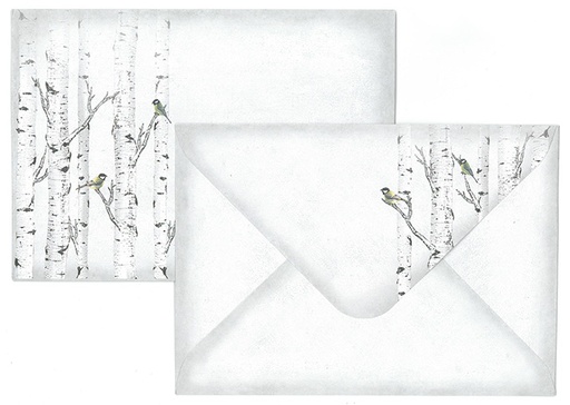 [3061] Envelope C6 Birches white 10pcs
