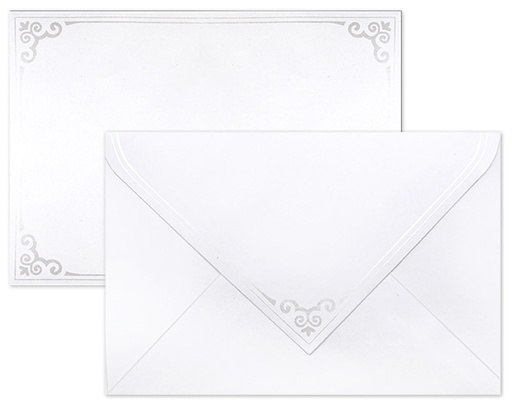 [3101] Envelope C6 Pearlescent silver 10pcs