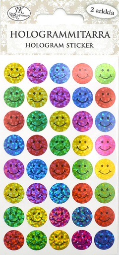[3192] Hologram sticker Smiles 2 sheets