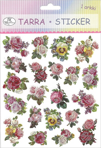 [3221] Tarra-arkki Ruusut vintage