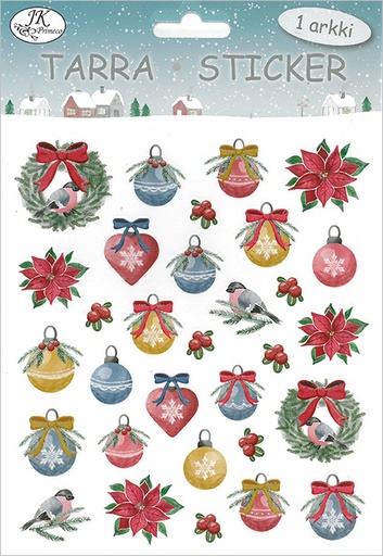 [3258] Sticker Christmas balls