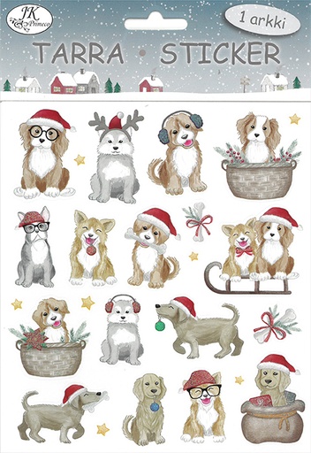 [3272] Sticker Dogs Christmas