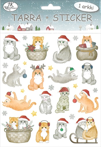 [3277] Sticker Cats Christmas