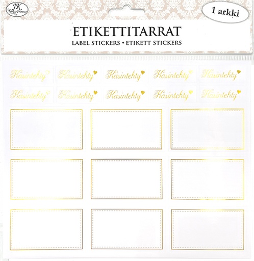 [3286] Label sticker kultafolio