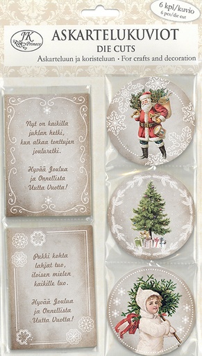 [3351] Die cuts Nostalgiakuvat ja -toivotukset