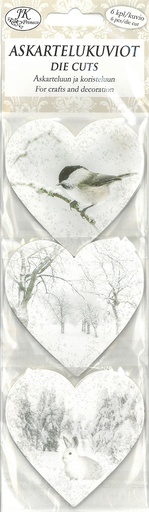 [3392] Die cuts narrow Landscape heart