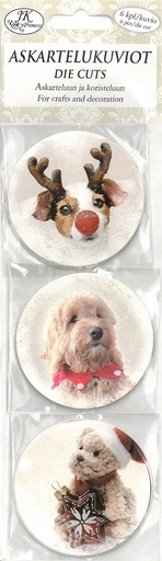 [3404] Die cuts narrow Christmas theme circle