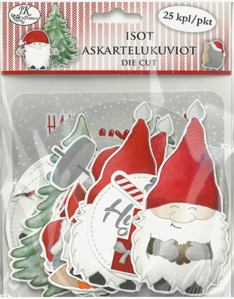 [3431] Big die cuts Joulutoivotukset ja hahmot 25pcs