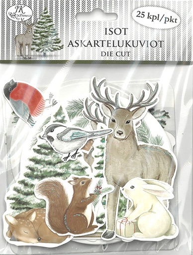 [3433] Big die cuts Talvi luonto 25pcs