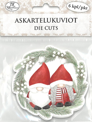 [3462] Die cuts Santa couple 6pcs