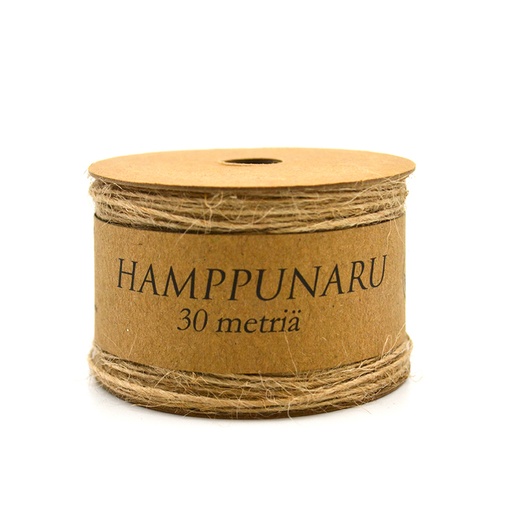 [3555] Hemp cord 1mm x 30m brown