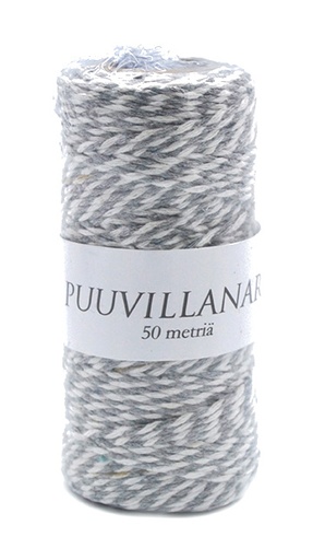 [3567] Cotton string 2mm x 50m grey/white